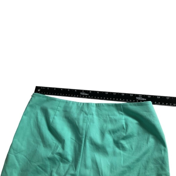 Lafayette 148 Aqua Blue Cropped Side-Zip Trouser Pant Size 6 - Picture 4 of 9